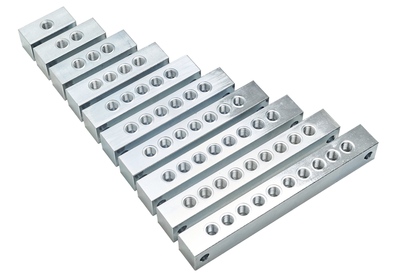Коллекторный блок на 5 прямых выходов М10